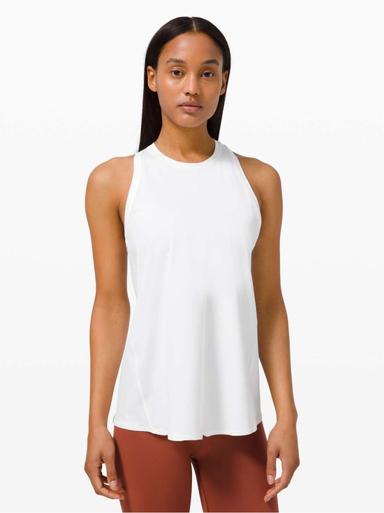 lululemon athletica Tops - Lululemon White All Tied Up Tank Top